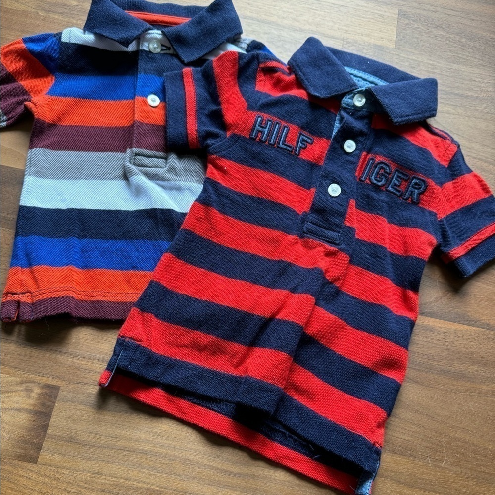 Tommy Hilfiger bundle 2 polo stripes size 3-6 months